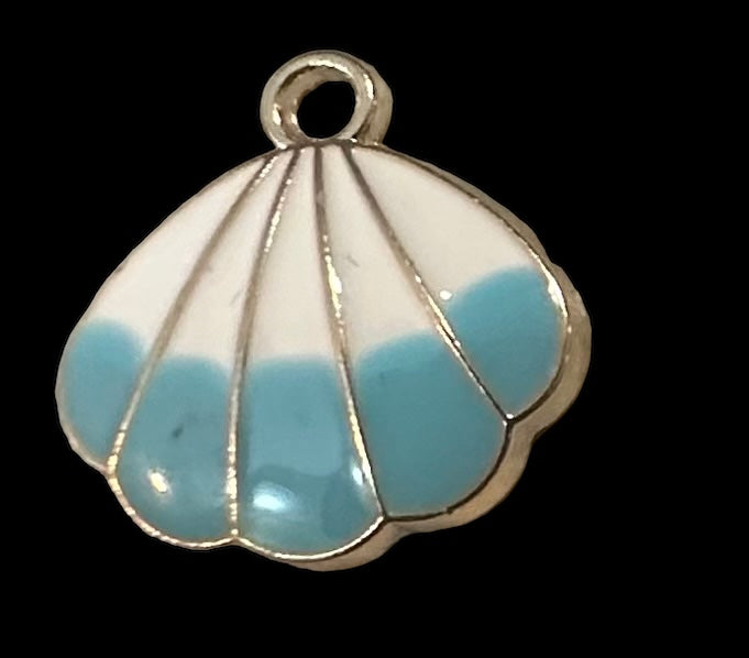 Gold/light blue/ white shell