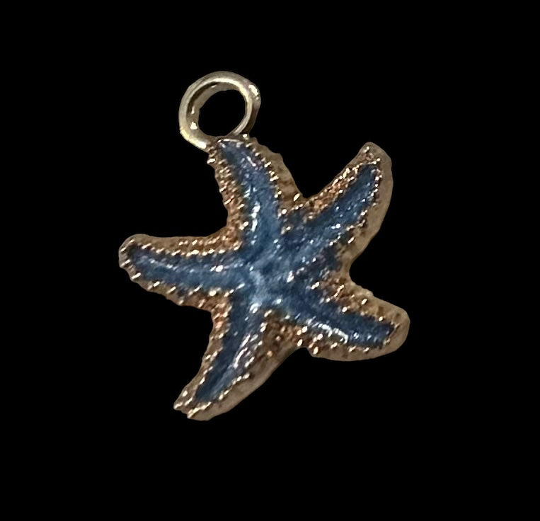 Gold/blue starfish
