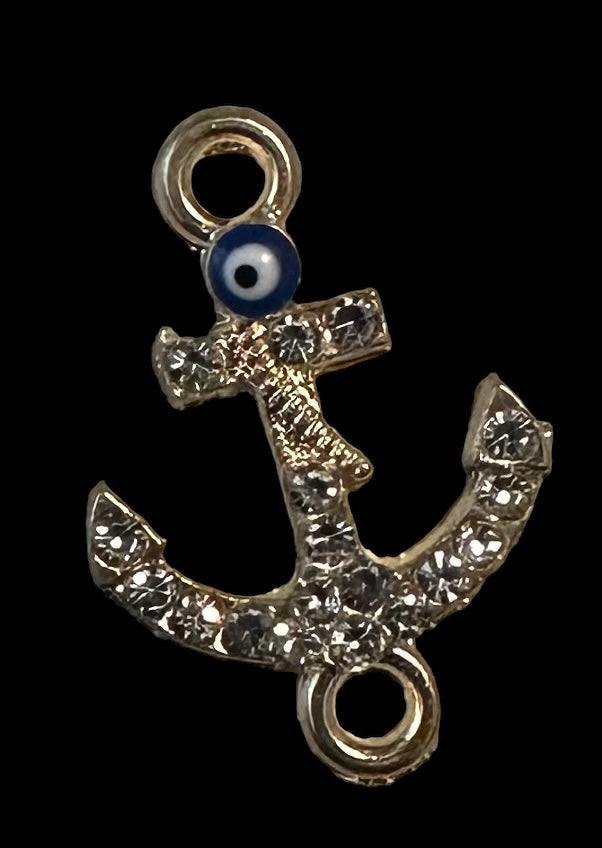 Gold/crystal anchor